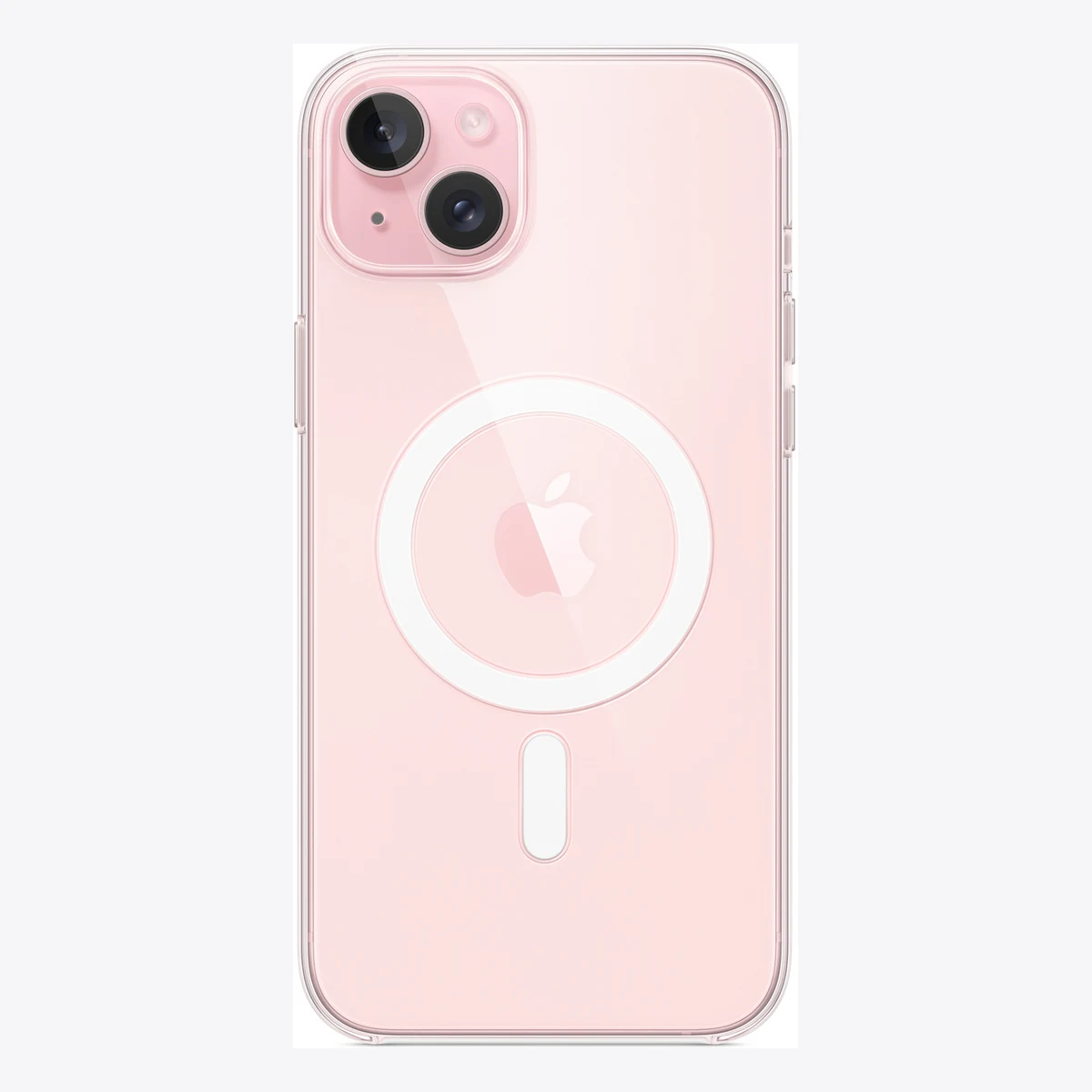 Прозрачный чехол для iPhone 15 Plus с MagSafe